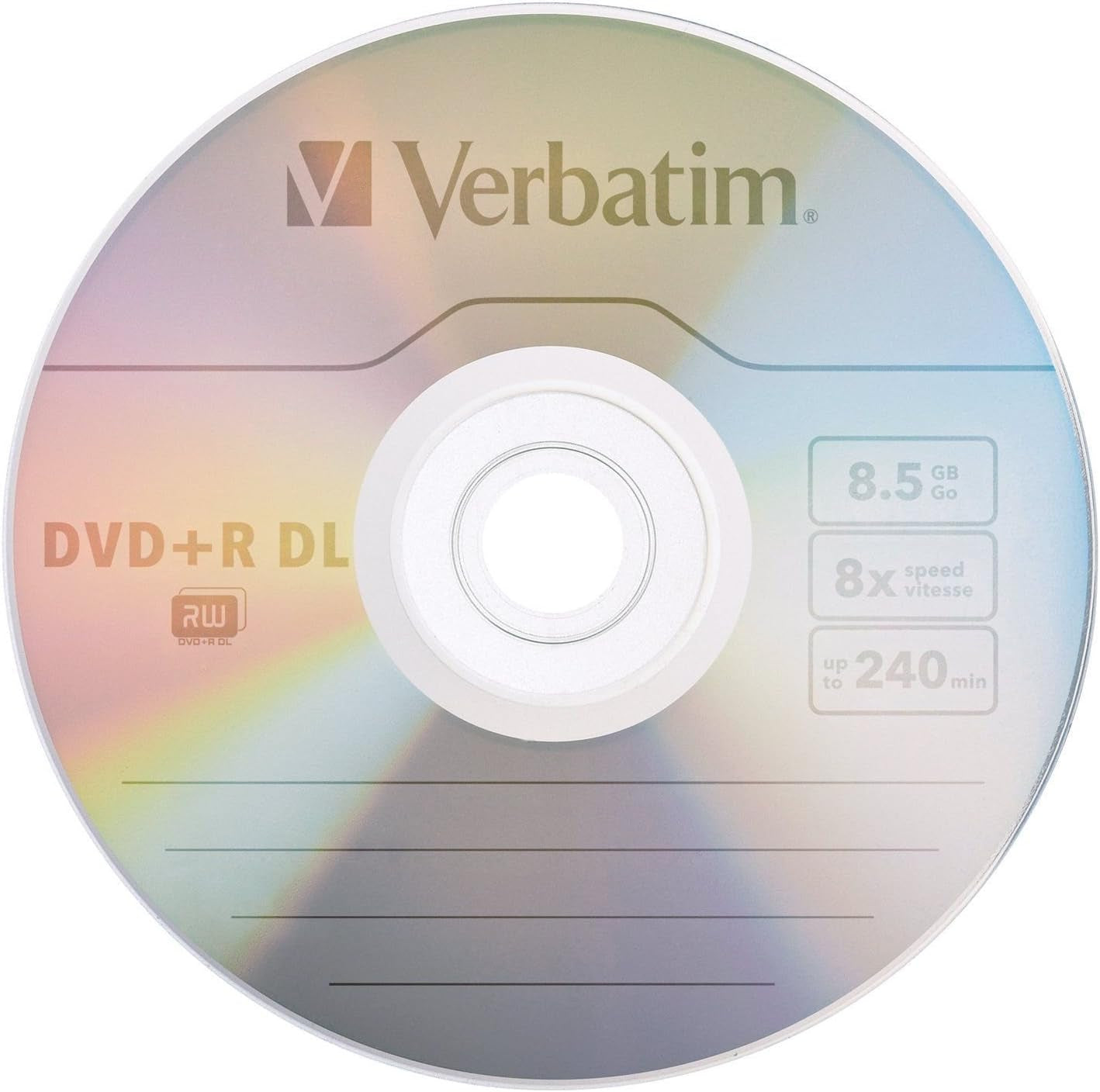 DVD+R DL 8.5GB 8X with Branded Surface - 50Pk Spindle, 50 - Disc
