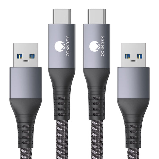 Android Auto USB Cable [Upgrade, 3Ft, 2Pack] 10Gbps USB 3.1 Gen 2 USB a to USB C Data Transfer Type C Cord, 3A Fast Charging Carplay Cable for Iphone 16 15 Pro Max, Galaxy S23, Pixel 9 Pro XL